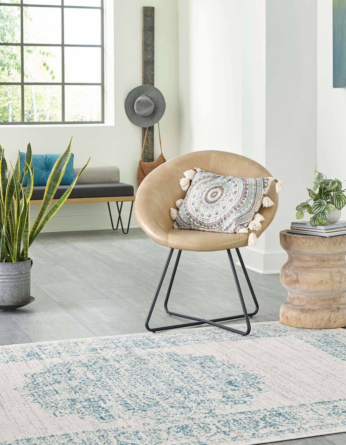 Rechteck Teppich Aarhus in Creme von Hadorn™ - Lifestyle Image