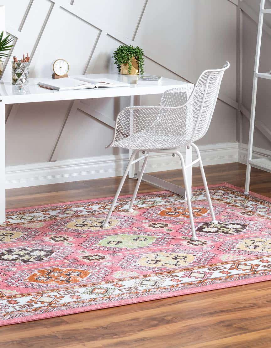 Rechteck Teppich Aarhus in Rosa von Hadorn™ - Lifestyle Image