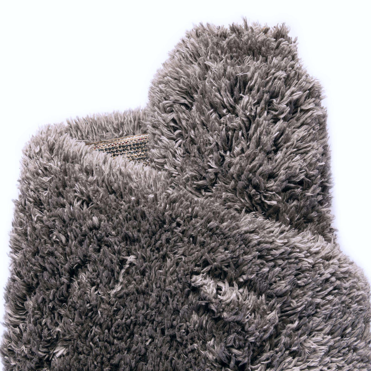 Rund Hochflorteppich Infinity Shag in Grau von Hadorn™ - Lifestyle Image