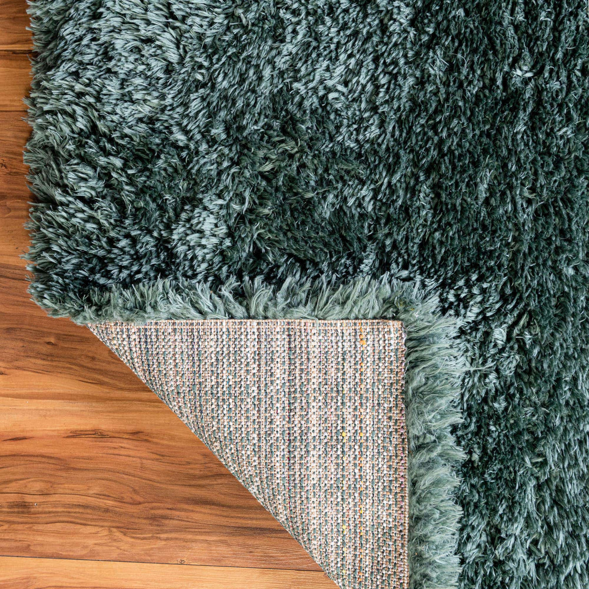 Rechteck Hochflorteppich Infinity Shag in Grün von Hadorn™ - Lifestyle Image