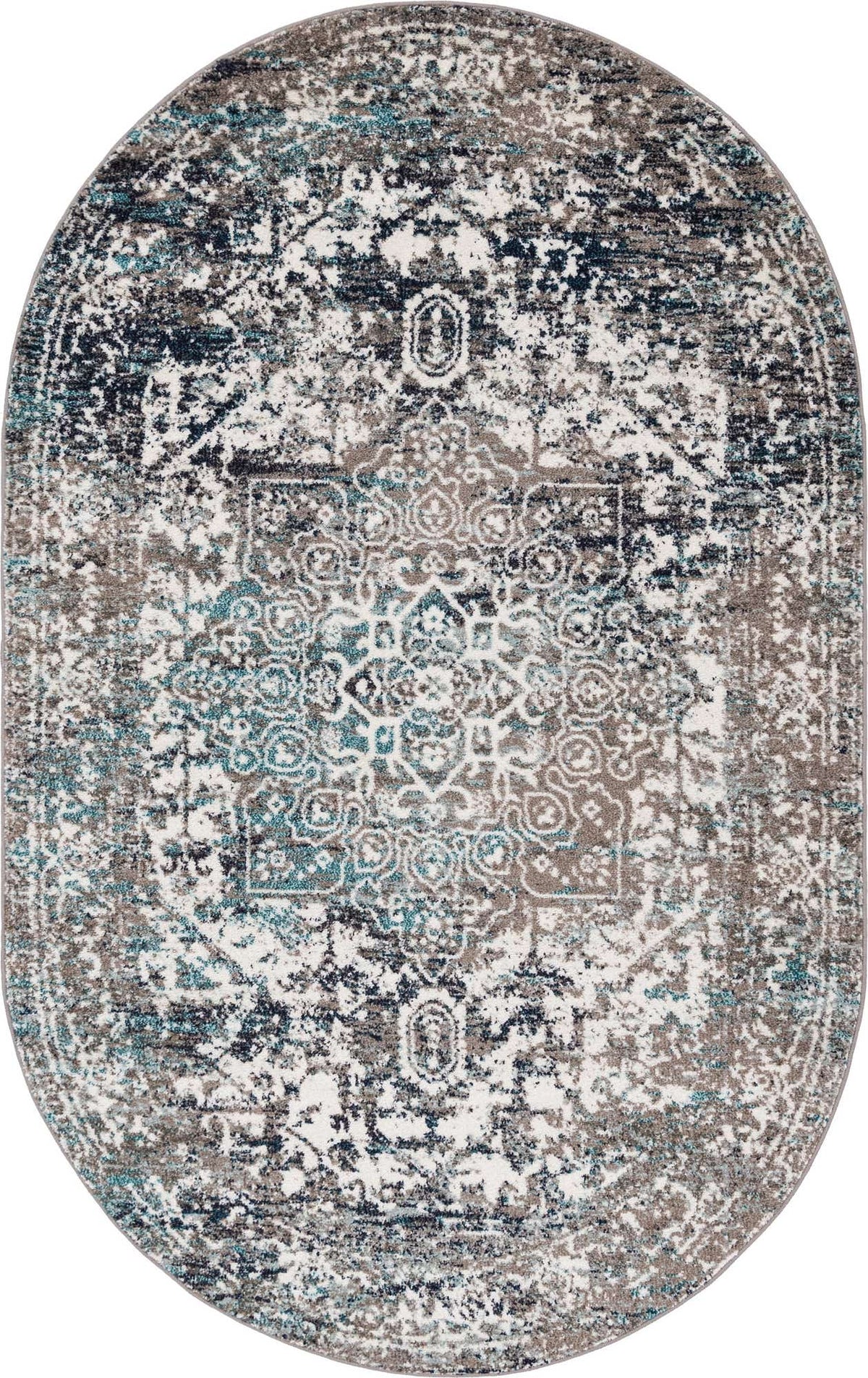 Oval Teppich Arlington in Grau von Hadorn™ - Lifestyle Image