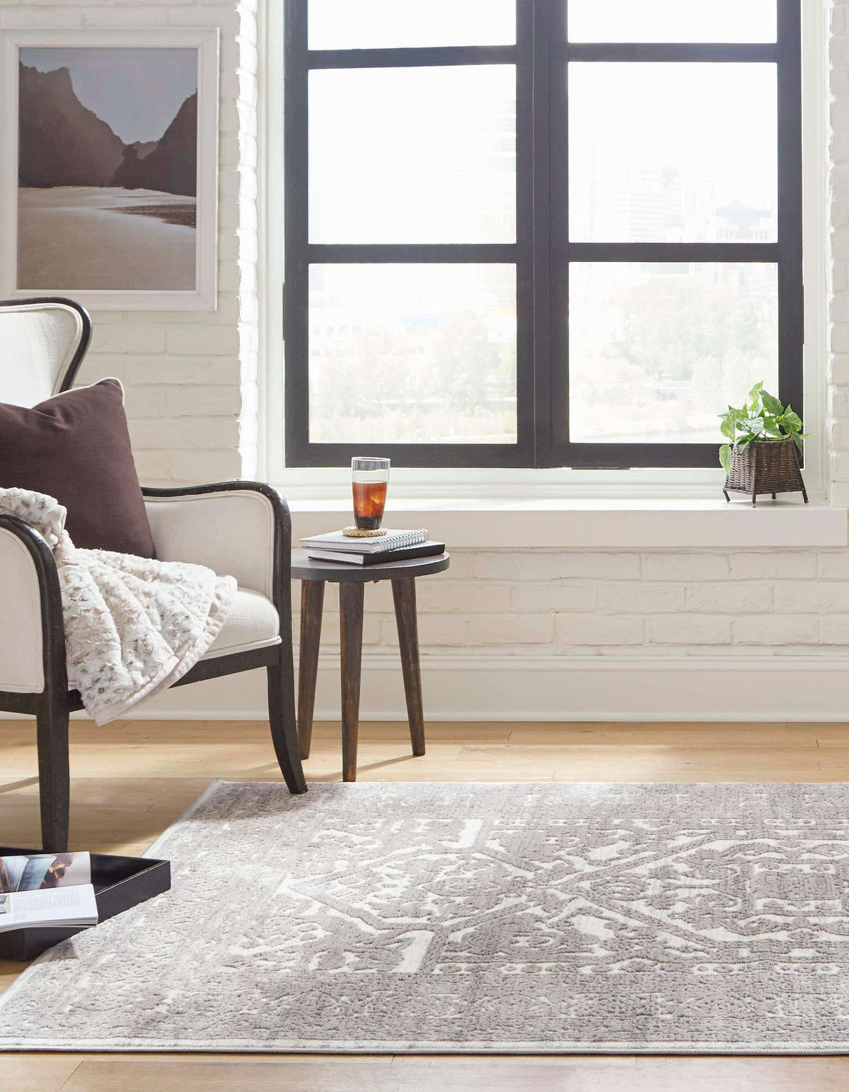 Rechteck Teppich Boston in Weiss von Hadorn™ - Lifestyle Image