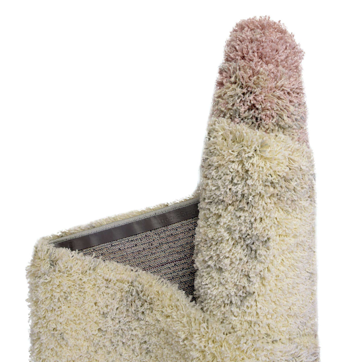 Quadratisch Hochflorteppich Soft Touch Shag in Rosa von Hadorn™ - Lifestyle Image