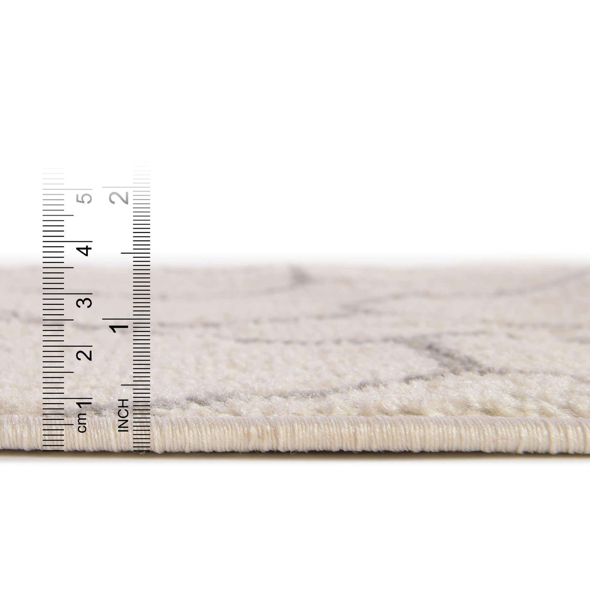 Quadratisch Teppich Trellis Frieze in Beige von Hadorn™ - Lifestyle Image