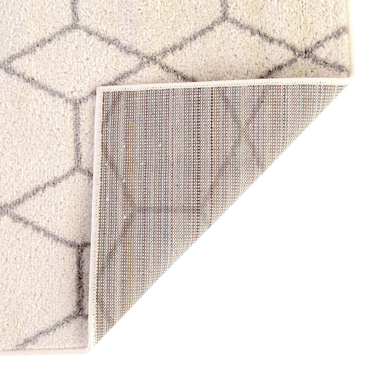 Quadratisch Teppich Trellis Frieze in Beige von Hadorn™ - Lifestyle Image