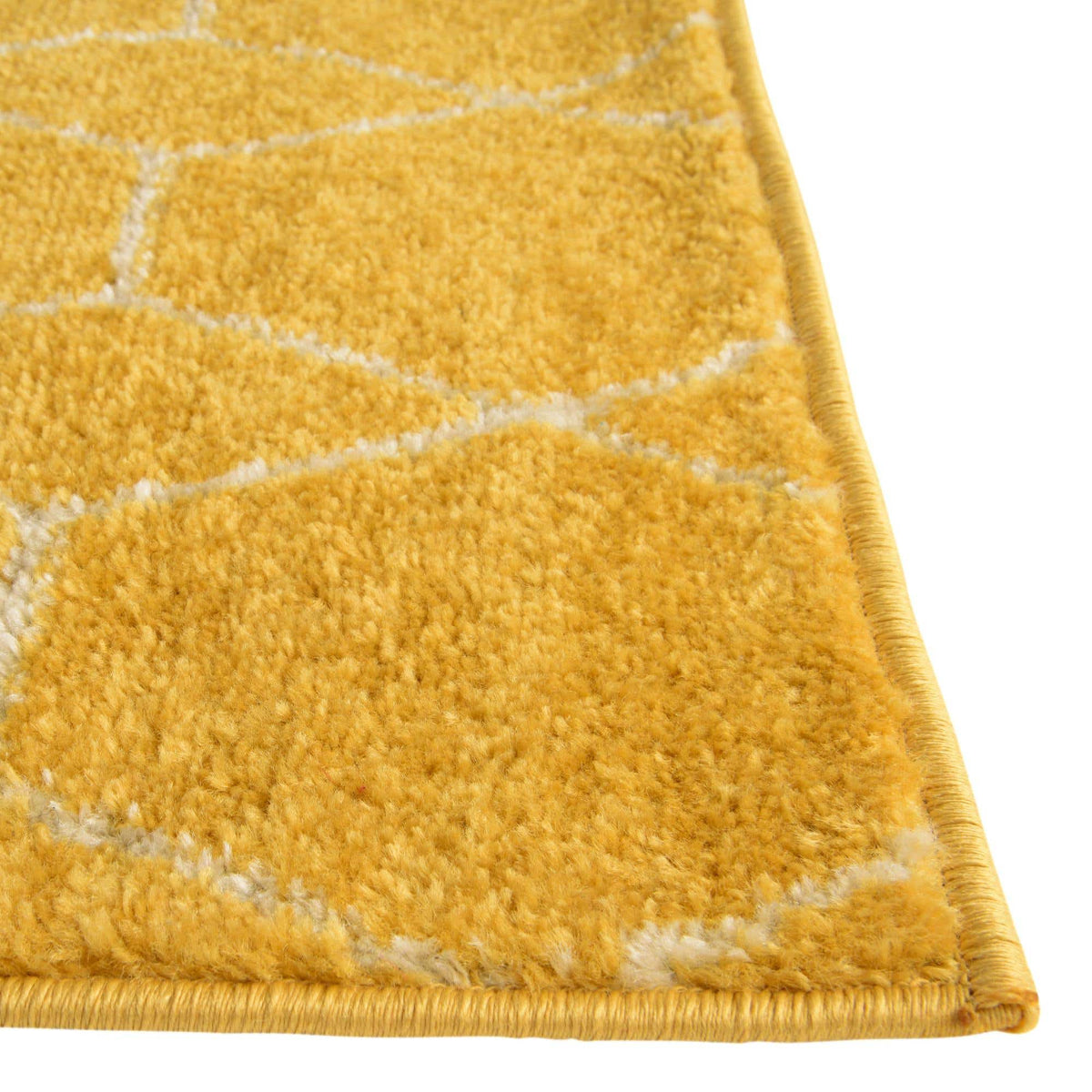 Quadratisch Teppich Trellis Frieze in Gelb von Hadorn™ - Lifestyle Image