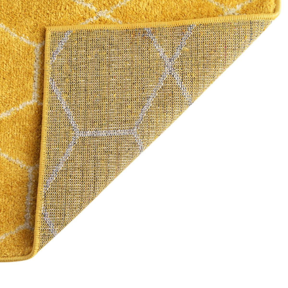 Quadratisch Teppich Trellis Frieze in Gelb von Hadorn™ - Lifestyle Image