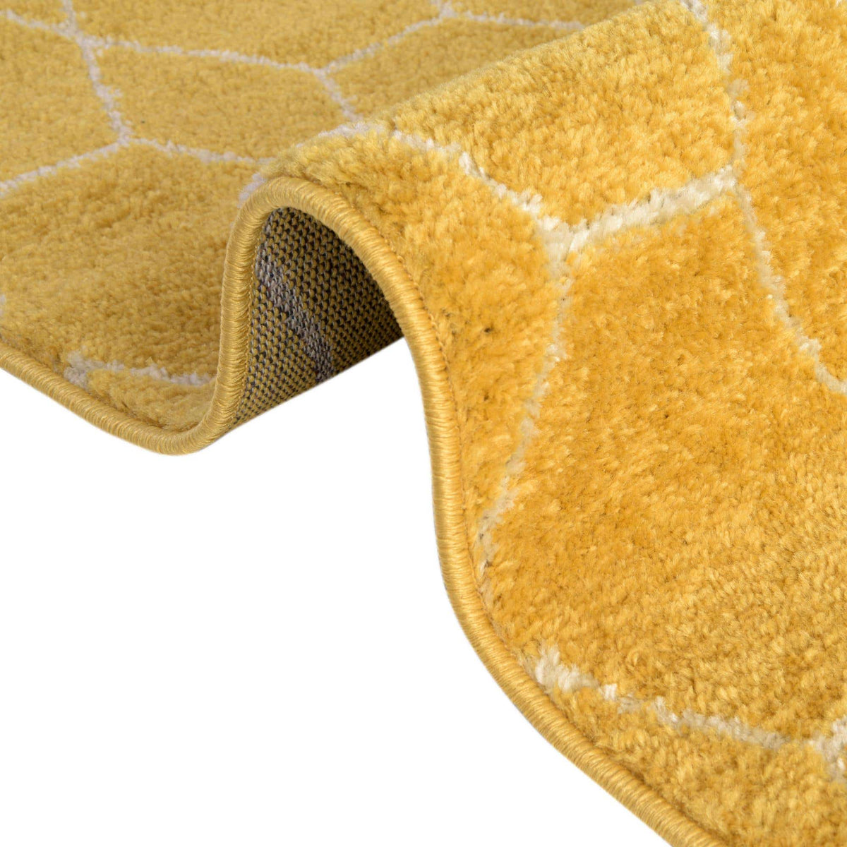 Quadratisch Teppich Trellis Frieze in Gelb von Hadorn™ - Lifestyle Image
