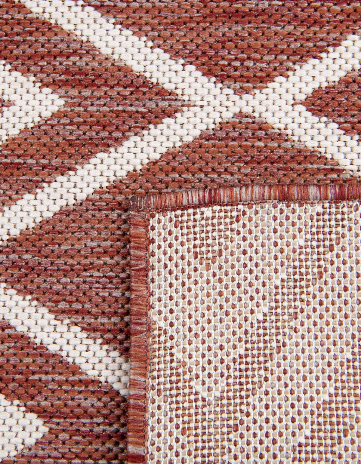 Rechteck Outdoor Teppich Jill Zarin Outdoor in Rostrot von Hadorn™ - Lifestyle Image