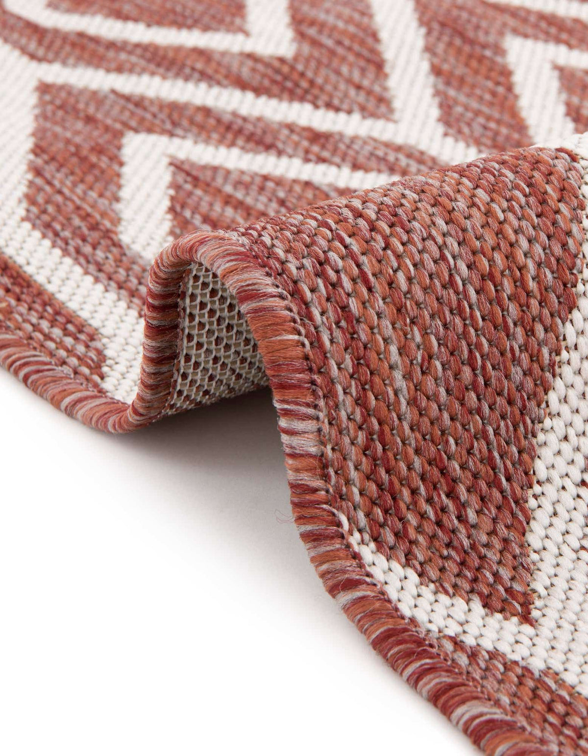 Rechteck Outdoor Teppich Jill Zarin Outdoor in Rostrot von Hadorn™ - Lifestyle Image