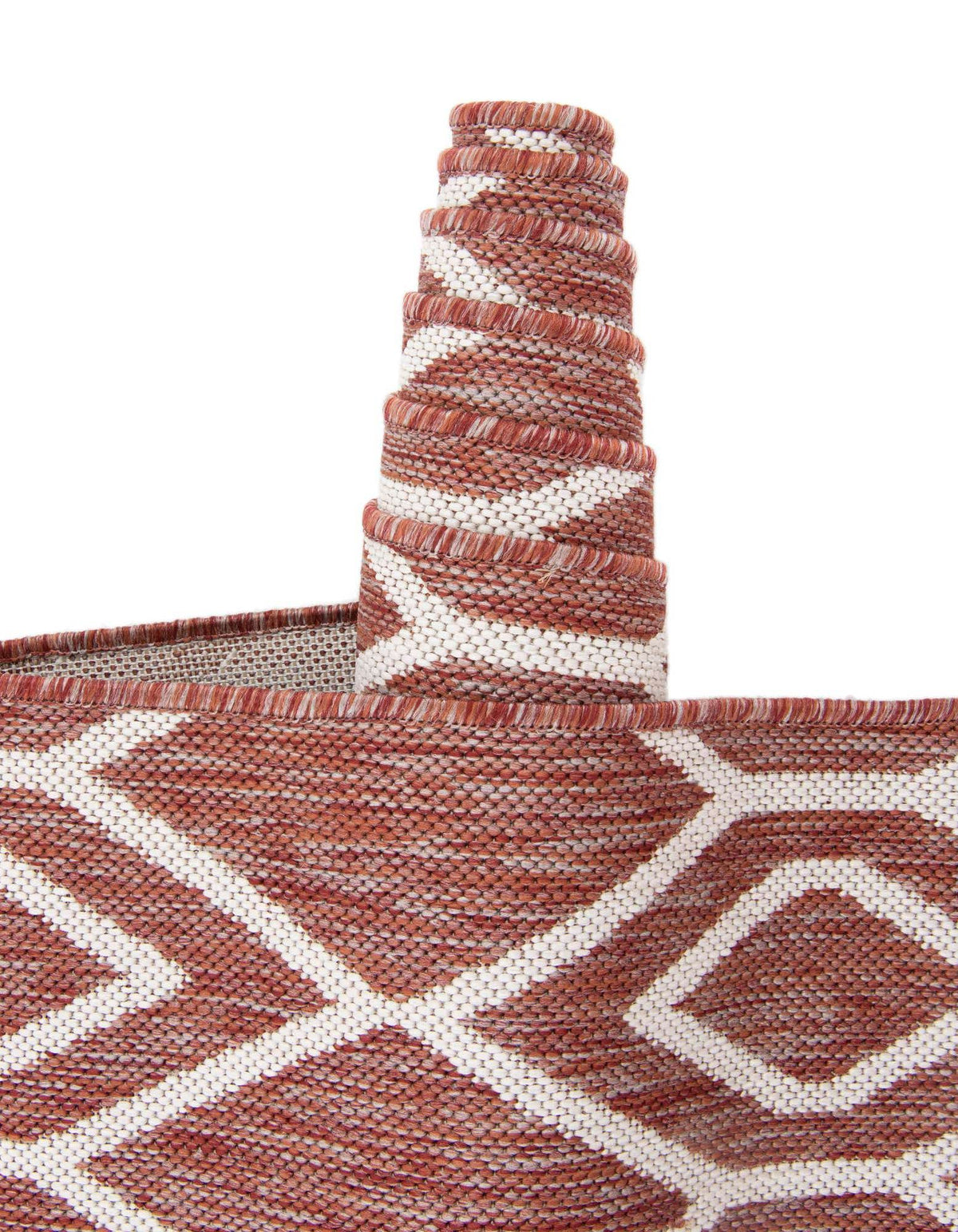 Rechteck Outdoor Teppich Jill Zarin Outdoor in Rostrot von Hadorn™ - Lifestyle Image