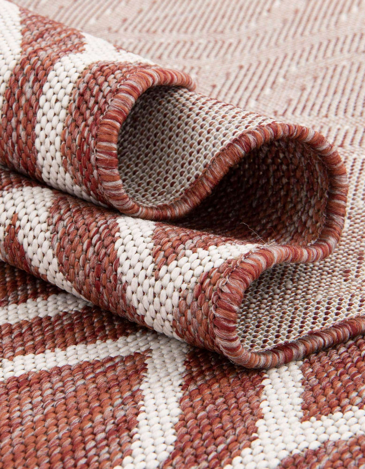 Rechteck Outdoor Teppich Jill Zarin Outdoor in Rostrot von Hadorn™ - Lifestyle Image