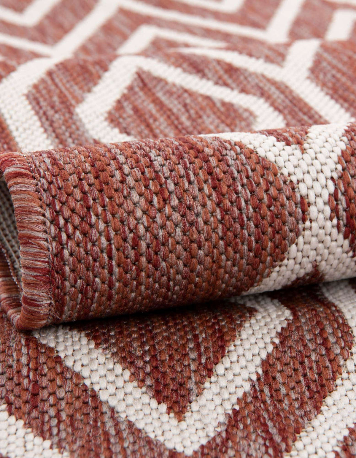 Rechteck Outdoor Teppich Jill Zarin Outdoor in Rostrot von Hadorn™ - Lifestyle Image