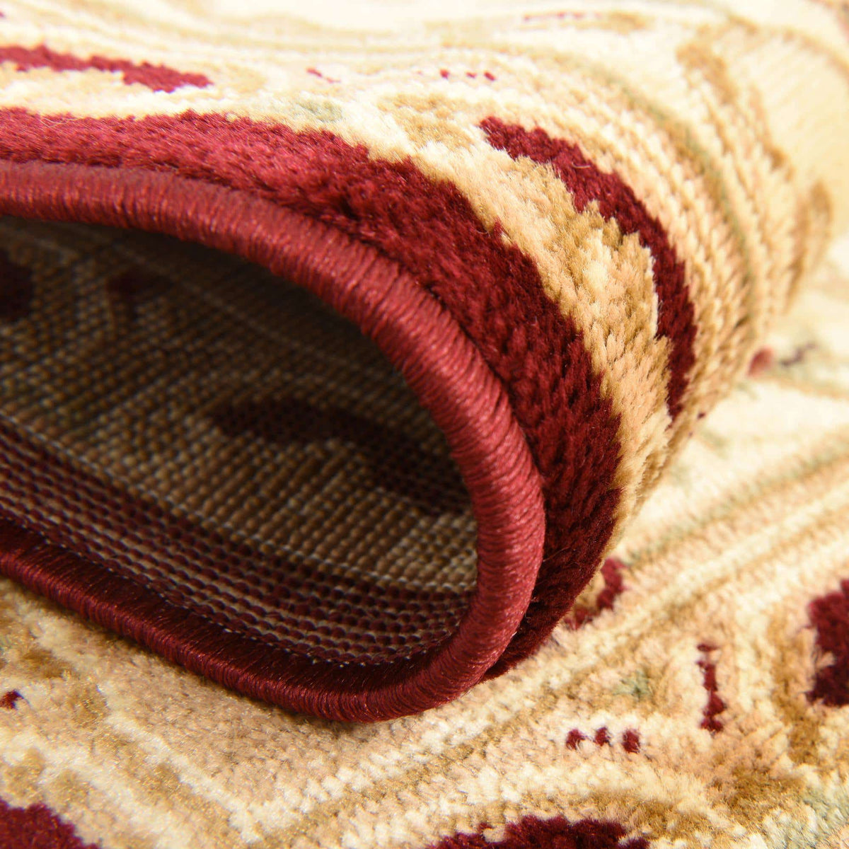 Oval Teppich Classic Aubusson in Rot von Hadorn™ - Lifestyle Image
