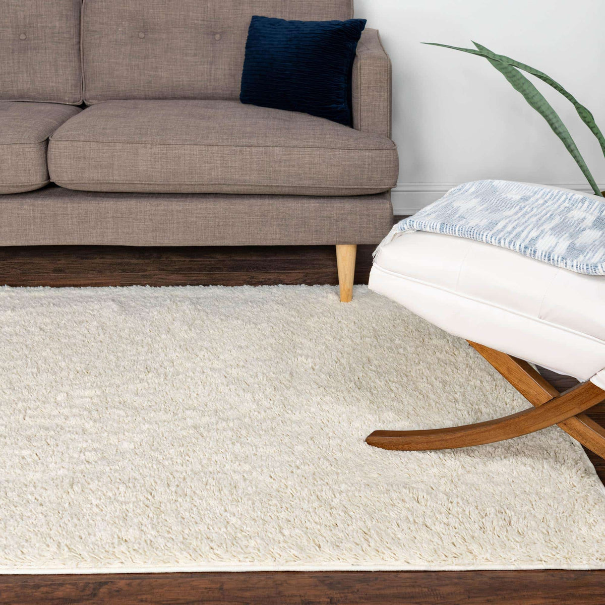 Rechteck Hochflorteppich Everyday Shag in Beige von Hadorn™ - Lifestyle Image