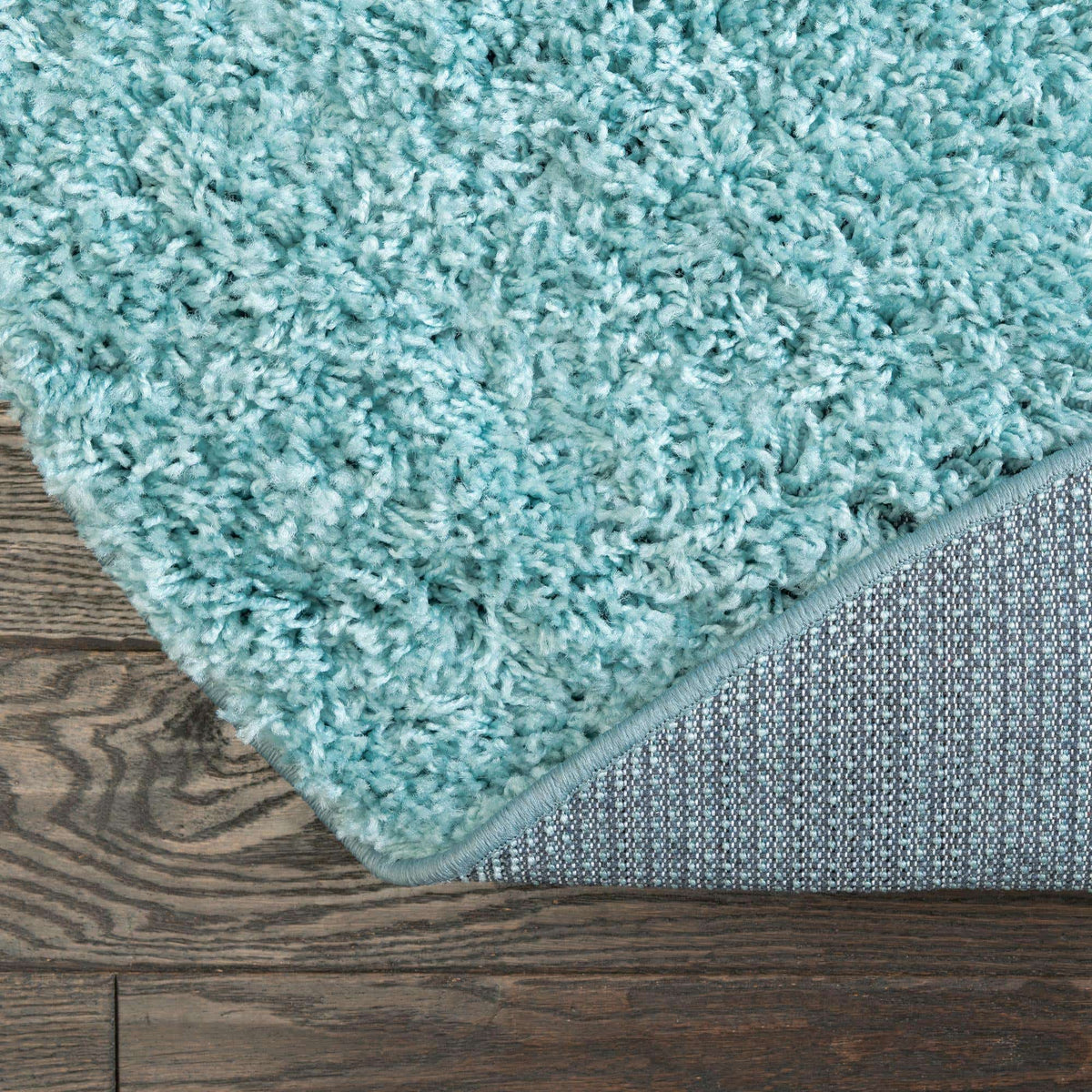 Rund Hochflorteppich Everyday Shag in Türkis von Hadorn™ - Lifestyle Image