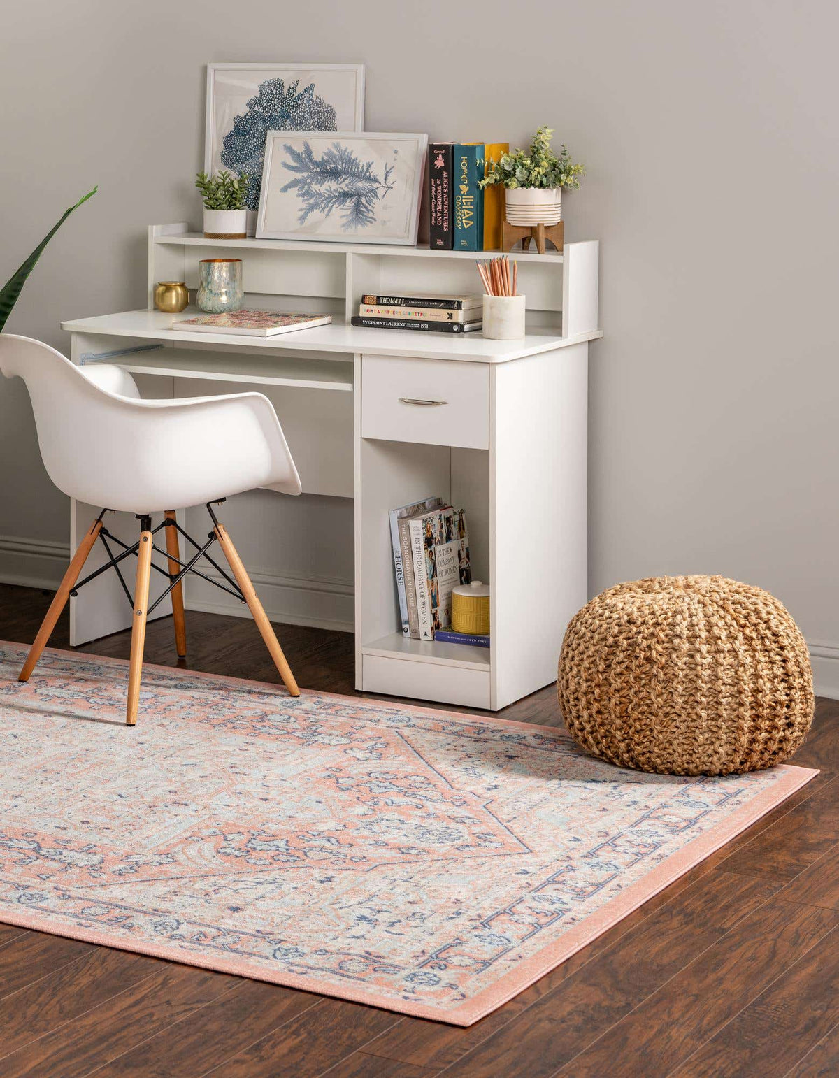 Rechteck Teppich Whitney in Powder Rosa von Hadorn™ - Lifestyle Image