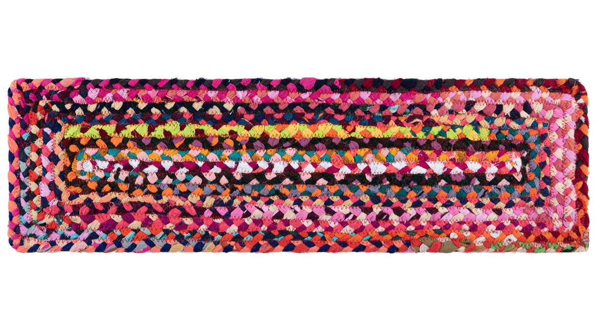 Rechteck Teppich Braided Chindi in Mehrfarbig von Hadorn™ - Lifestyle Image