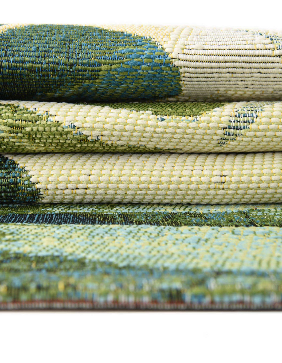 Rund Outdoor Teppich Outdoor Botanical in Grün von Hadorn™ - Lifestyle Image