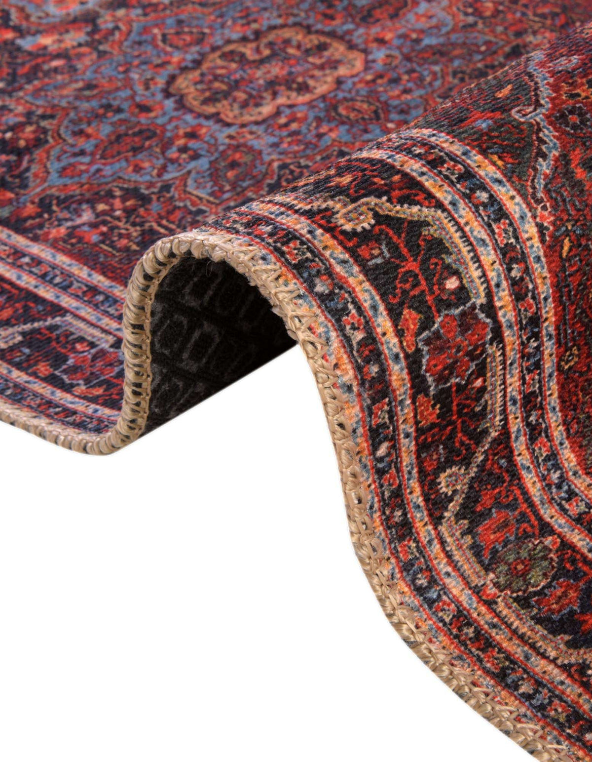 Quadratisch Teppich Timeless in Rot von Hadorn™ - Lifestyle Image