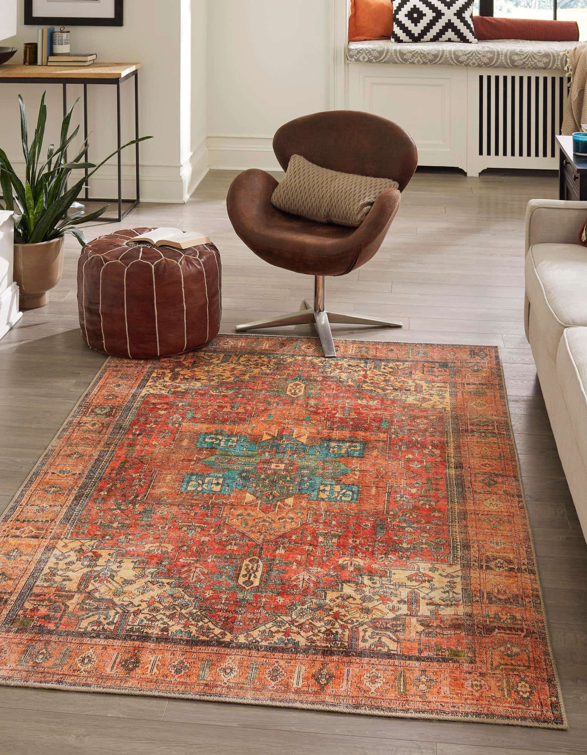Rechteck Teppich Timeless in Rot von Hadorn™ - Lifestyle Image