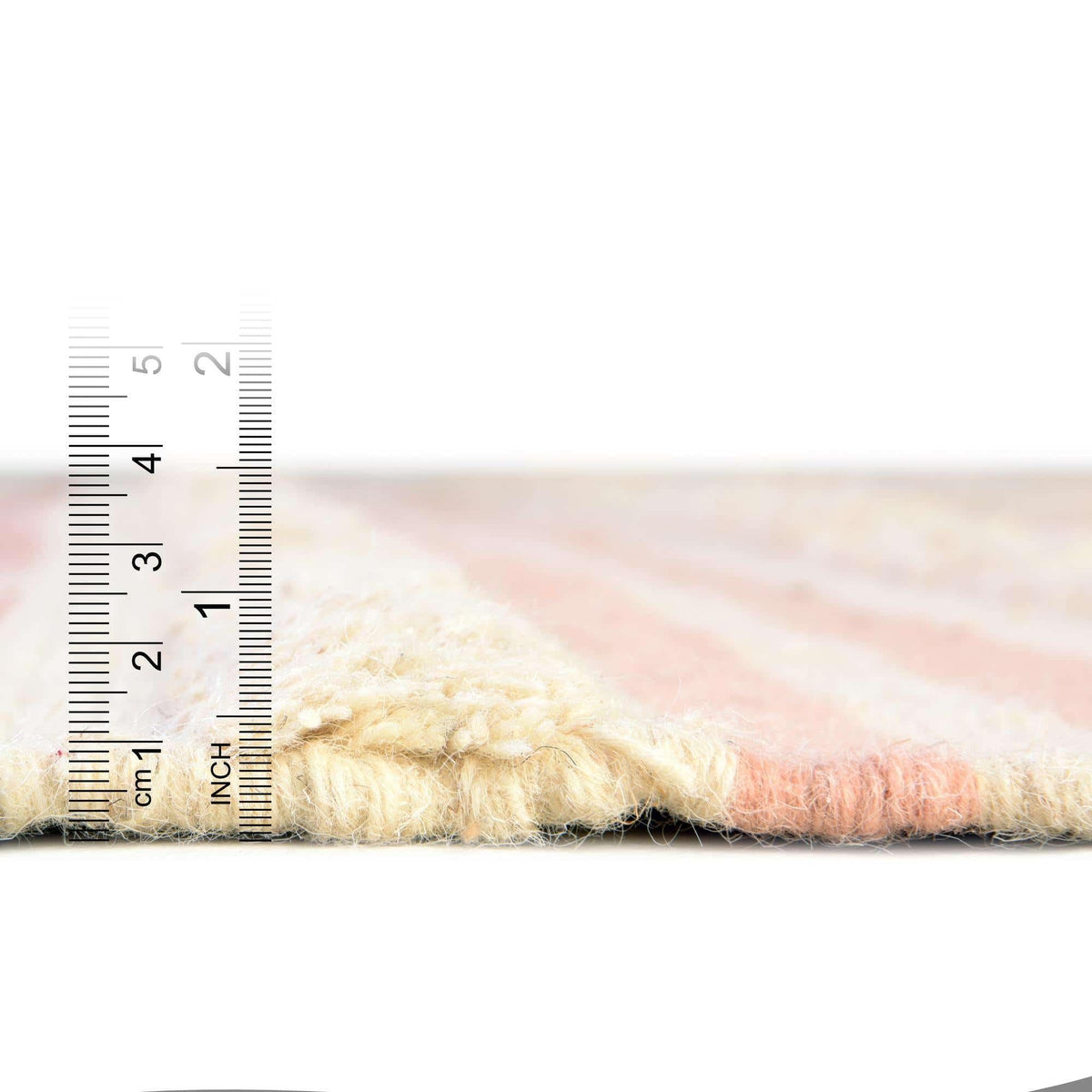 Rechteck Handgeflochten Teppich Arizona in Babyrosa von Hadorn™ - Lifestyle Image