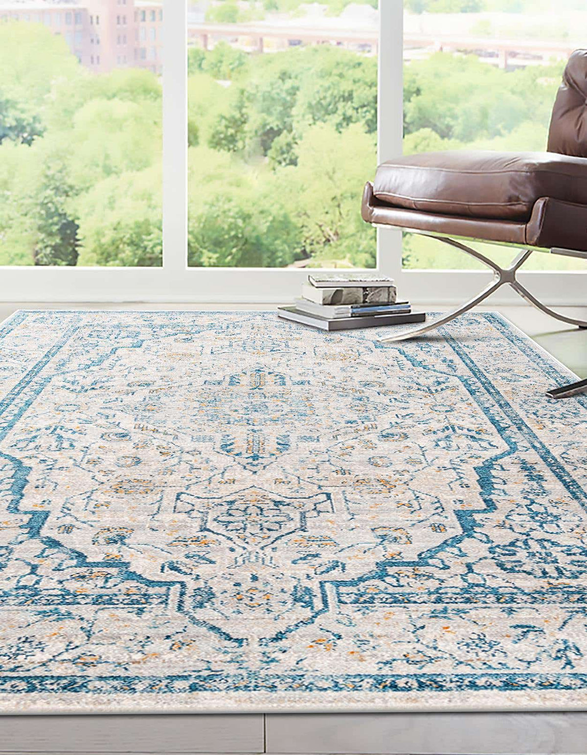 Rechteck Teppich Lola in Hellgrau von Hadorn™ - Lifestyle Image