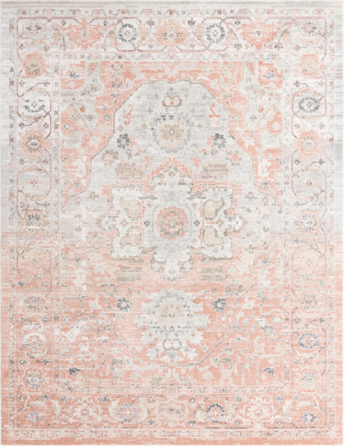 Rechteck Teppich Madeline Vintage in Rosa von Hadorn™ - Lifestyle Image