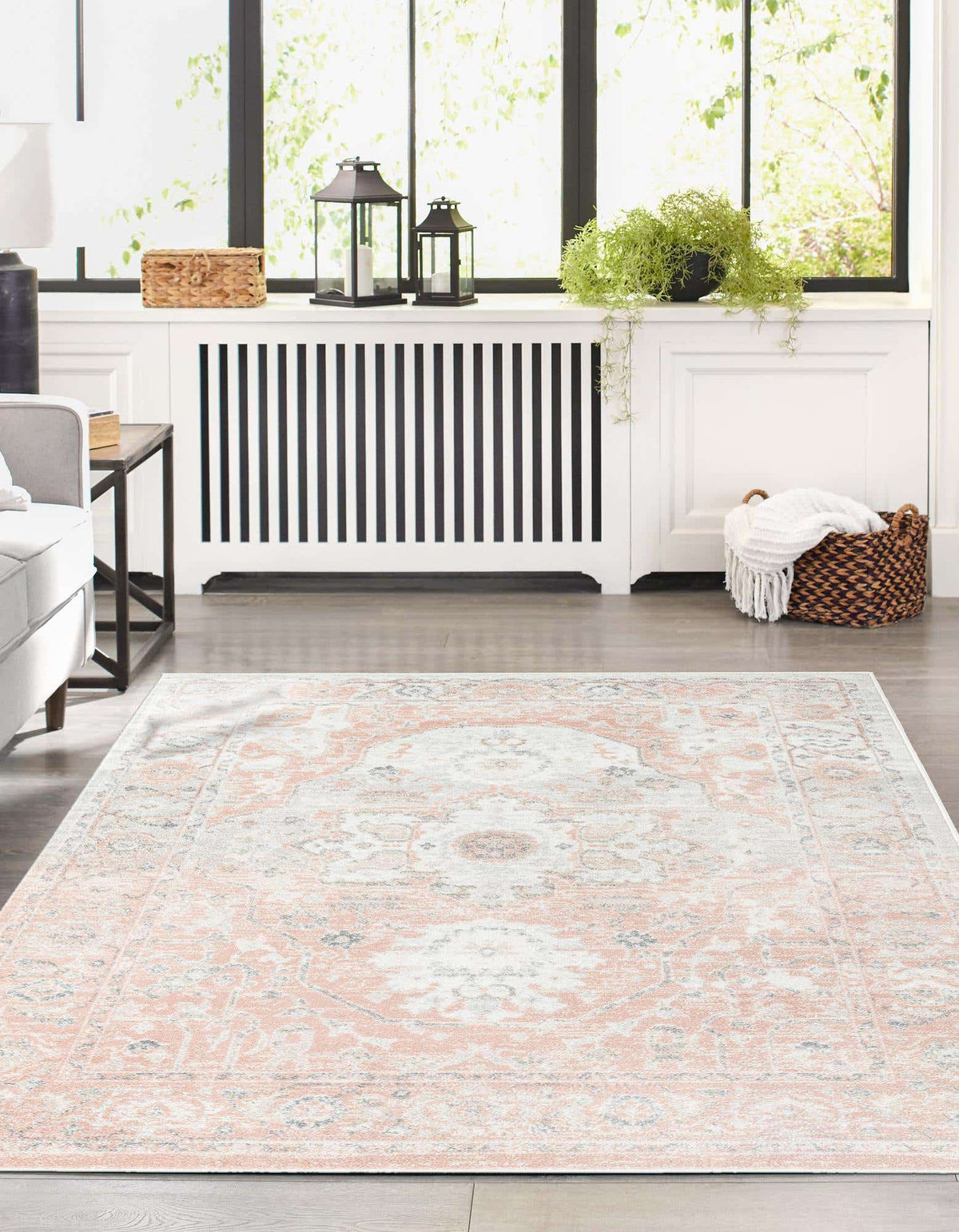 Rechteck Teppich Madeline Vintage in Rosa von Hadorn™ - Lifestyle Image