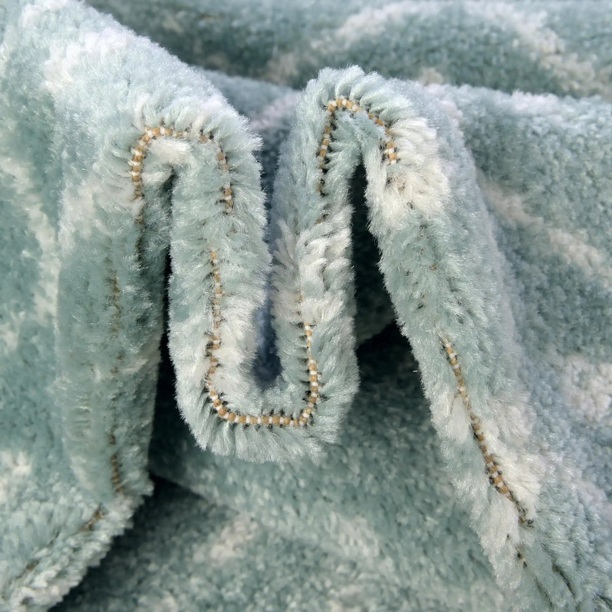 Rechteck Teppich Paxon Trellis in Aqua von Hadorn™ - Lifestyle Image