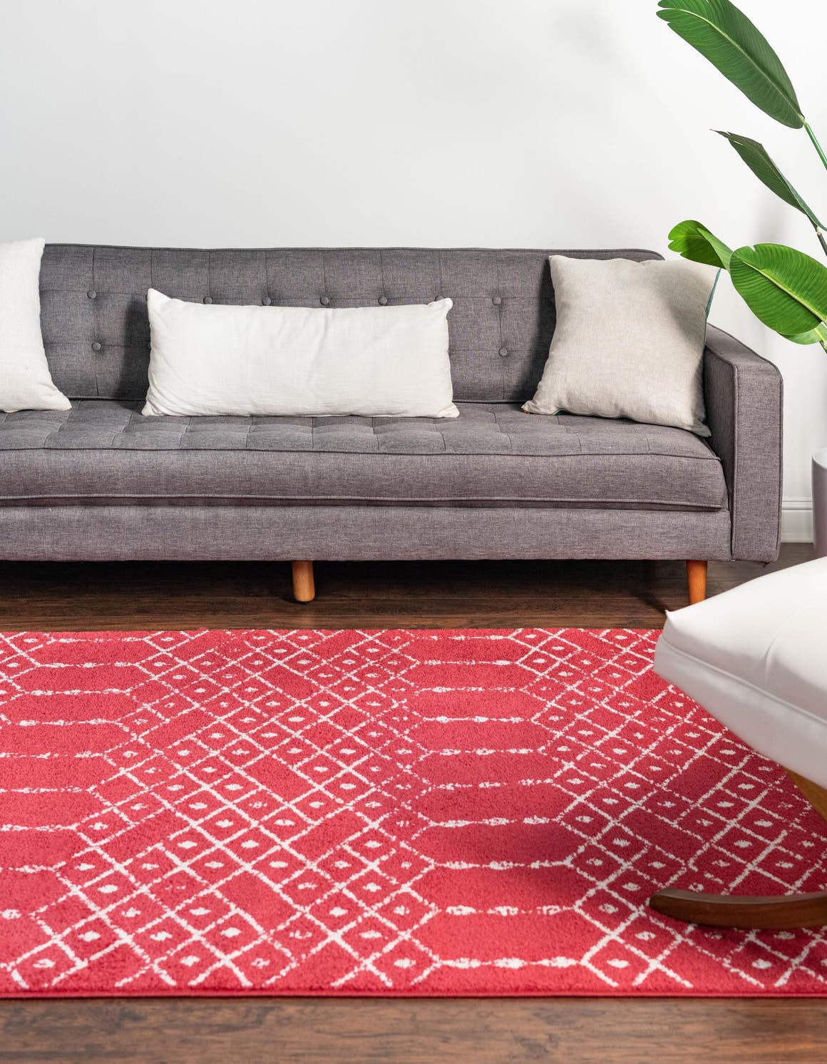 Rechteck Teppich Paxon Trellis in Himbeerrosa von Hadorn™ - Lifestyle Image