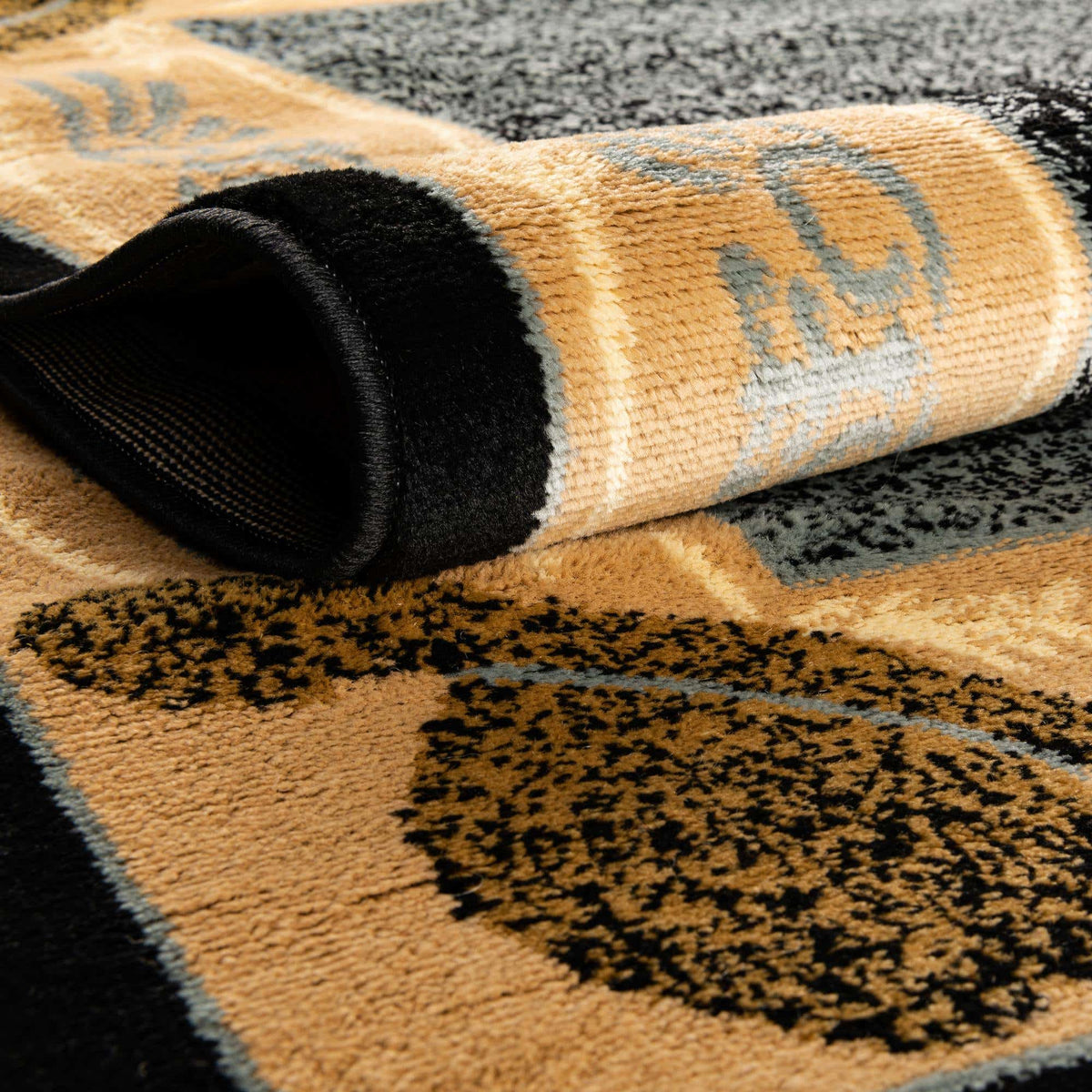 Rund Teppich Pioneer in Blau von Hadorn™ - Lifestyle Image