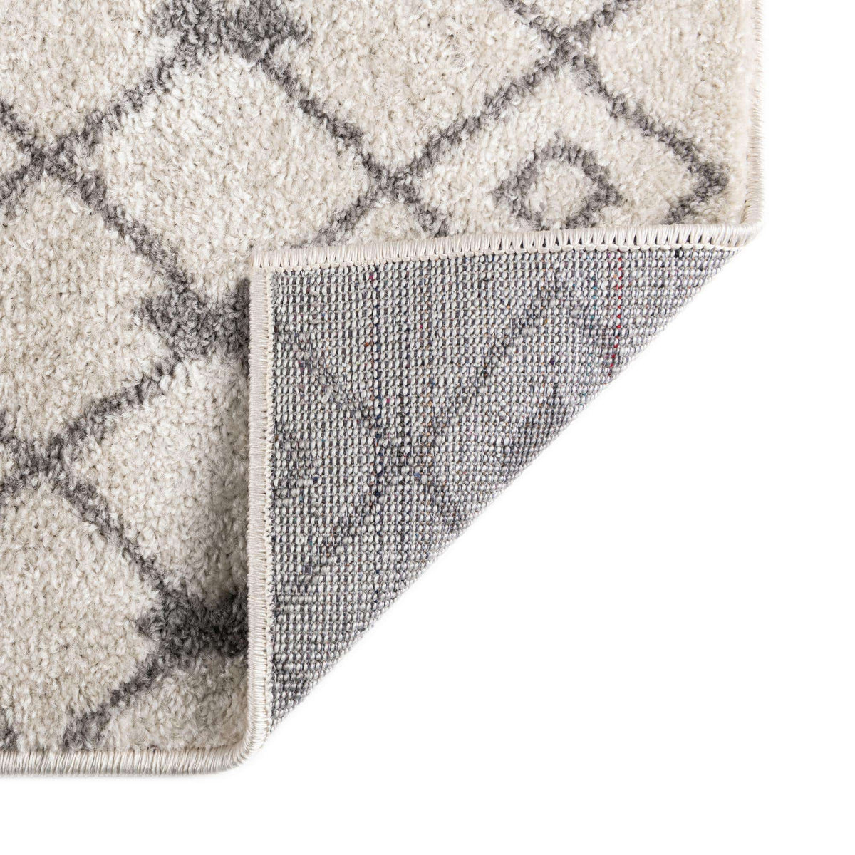 Rechteck Teppich Moroccan Trellis in Elfenbein und grau von Hadorn™ - Lifestyle Image