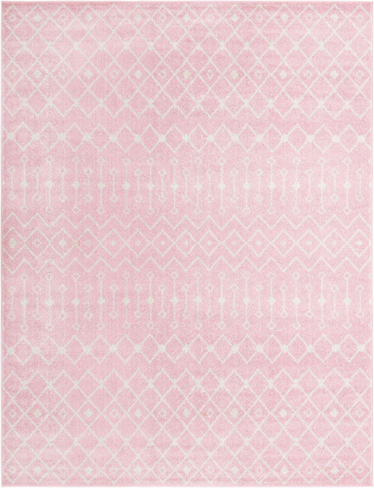 Rechteck Teppich Moroccan Trellis in Rosa von Hadorn™ - Lifestyle Image