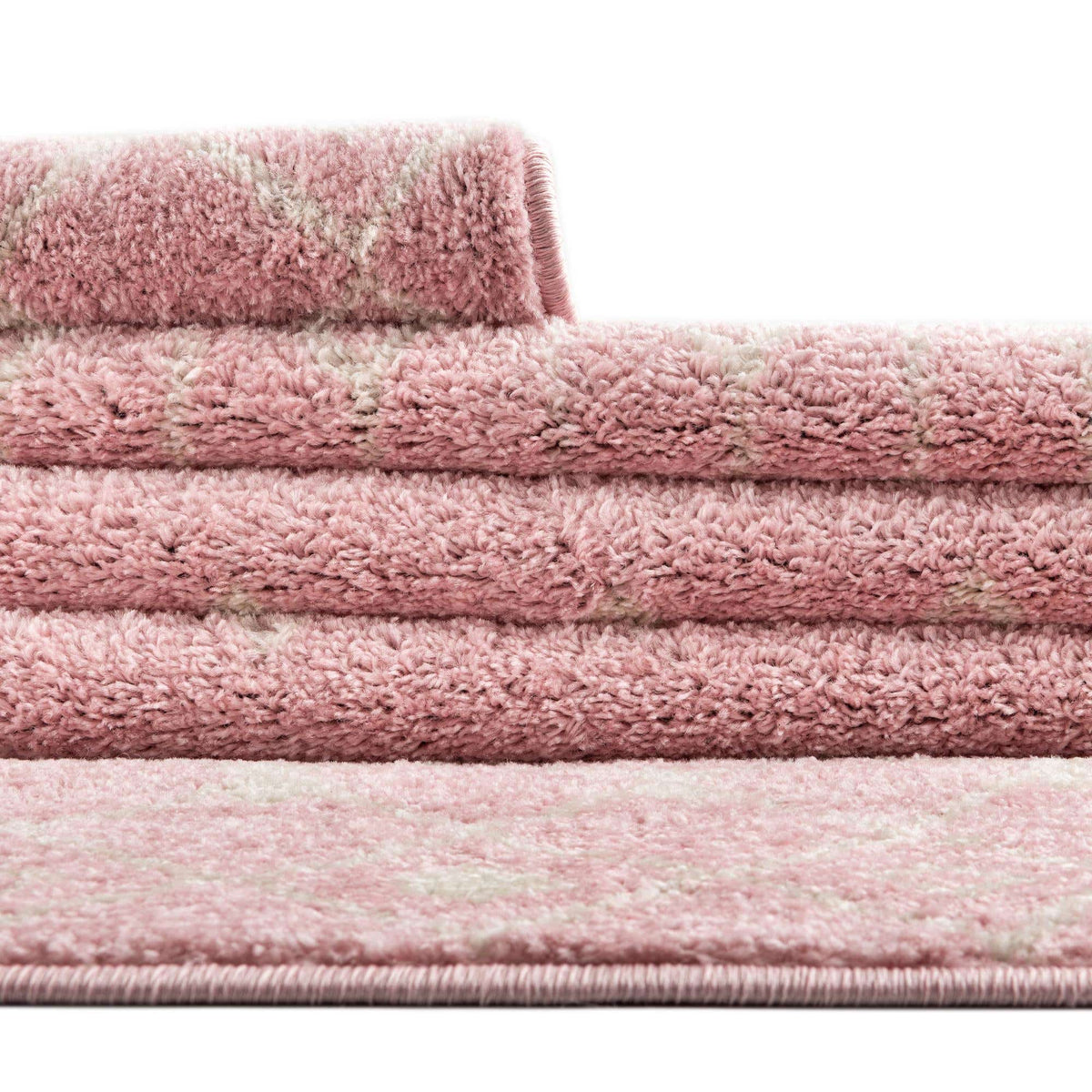 Rechteck Teppich Moroccan Trellis in Rosa von Hadorn™ - Lifestyle Image
