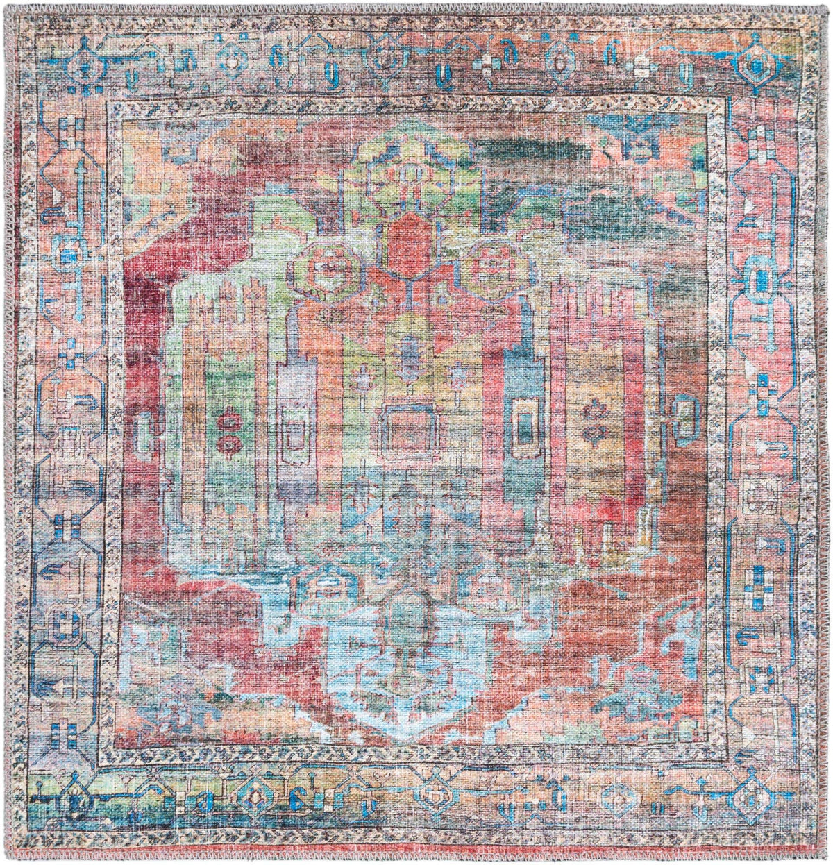 Quadratisch Teppich Maahru in Mehrfarbig von Hadorn™ - Lifestyle Image