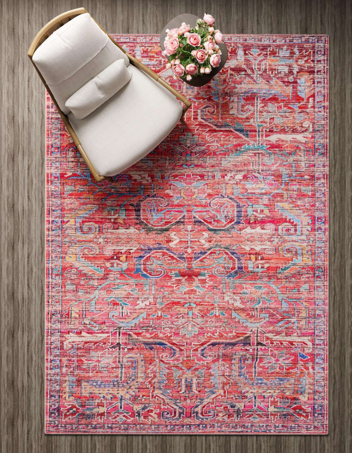 Rechteck Teppich Maahru in Rot von Hadorn™ - Lifestyle Image