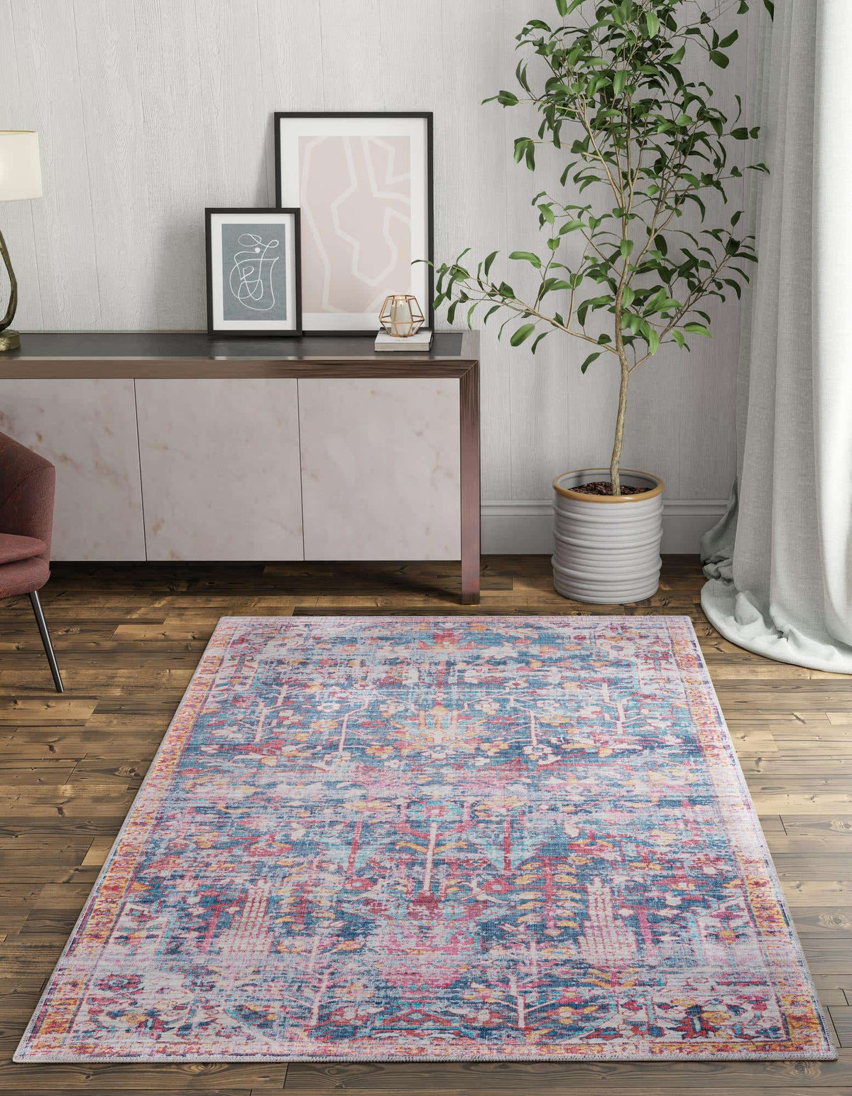 Rechteck Teppich Maahru in Blau von Hadorn™ - Lifestyle Image