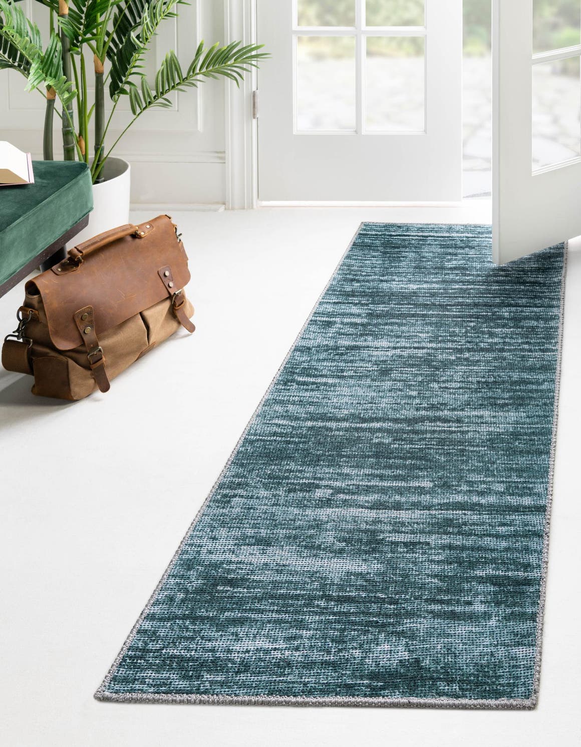 Läufer Teppich Asha in Teal von Hadorn™ - Lifestyle Image