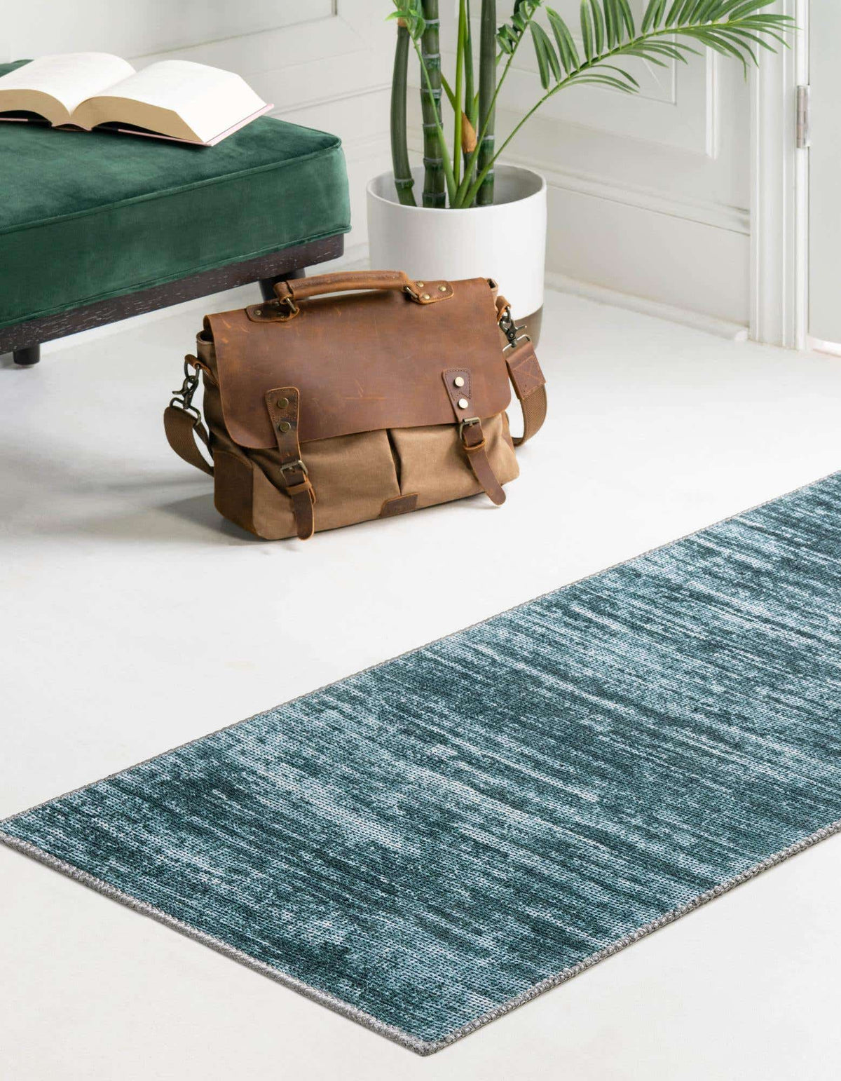 Läufer Teppich Asha in Teal von Hadorn™ - Lifestyle Image