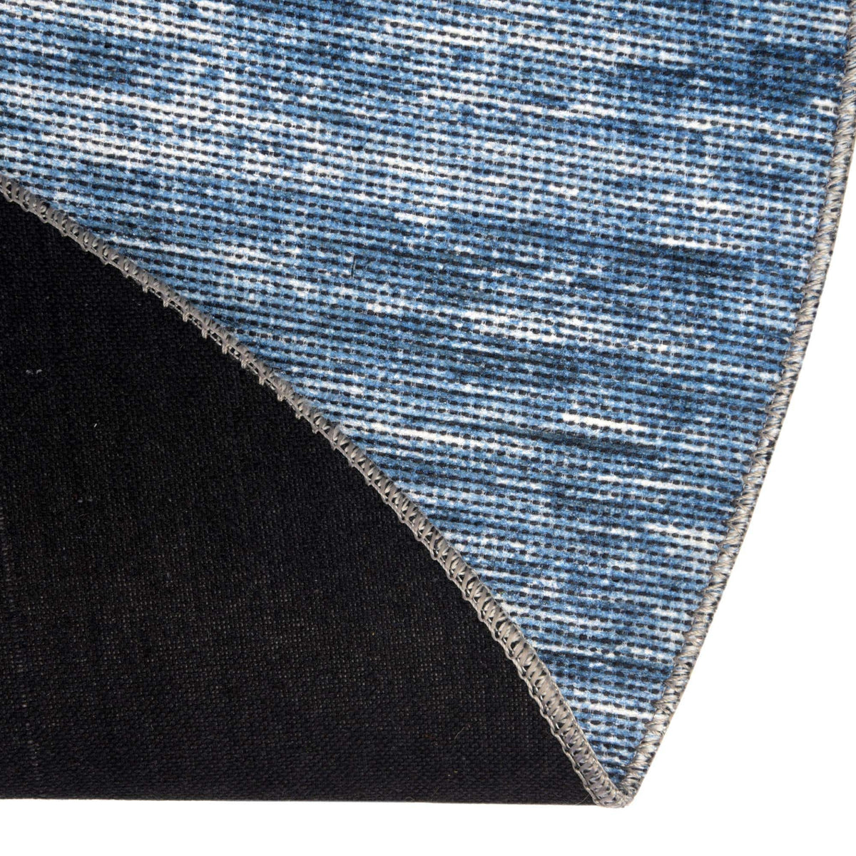 Rund Teppich Asha in Blau von Hadorn™ - Lifestyle Image