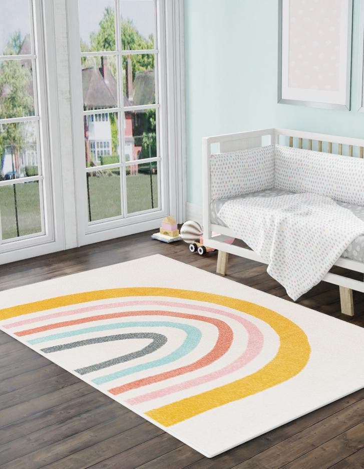 Rechteck Teppich Whimsy Kids in Elfenbein von Hadorn™ - Lifestyle Image