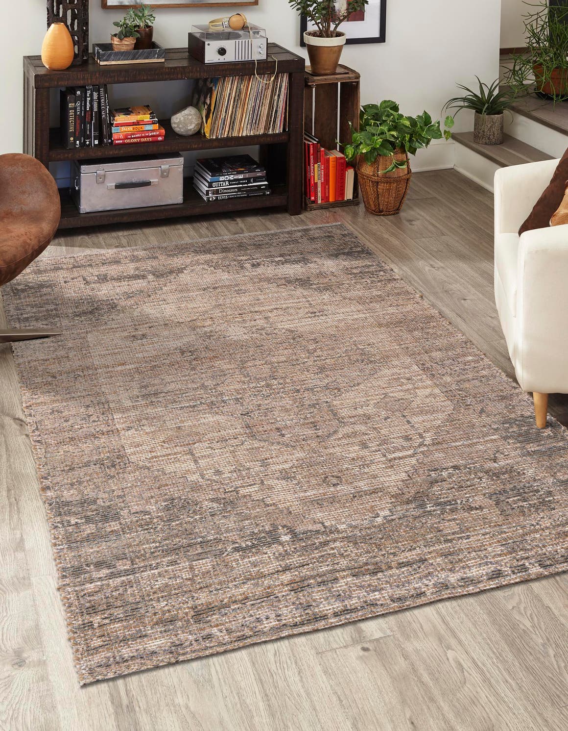 Kunstfaser Teppich Chenille Jute in Natürlich von Hadorn™ - Lifestyle Image