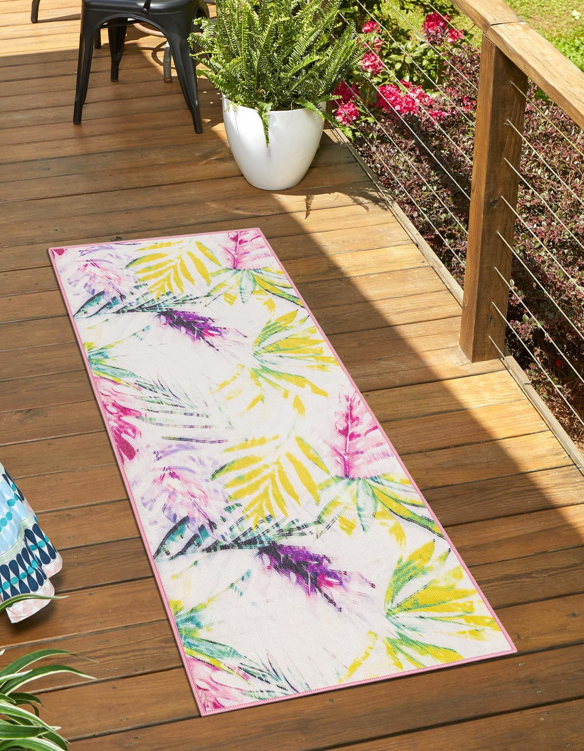 Läufer Outdoor Teppich Jill Zarin Caribbean Outdoor in Elfenbein von Hadorn™ - Lifestyle Image