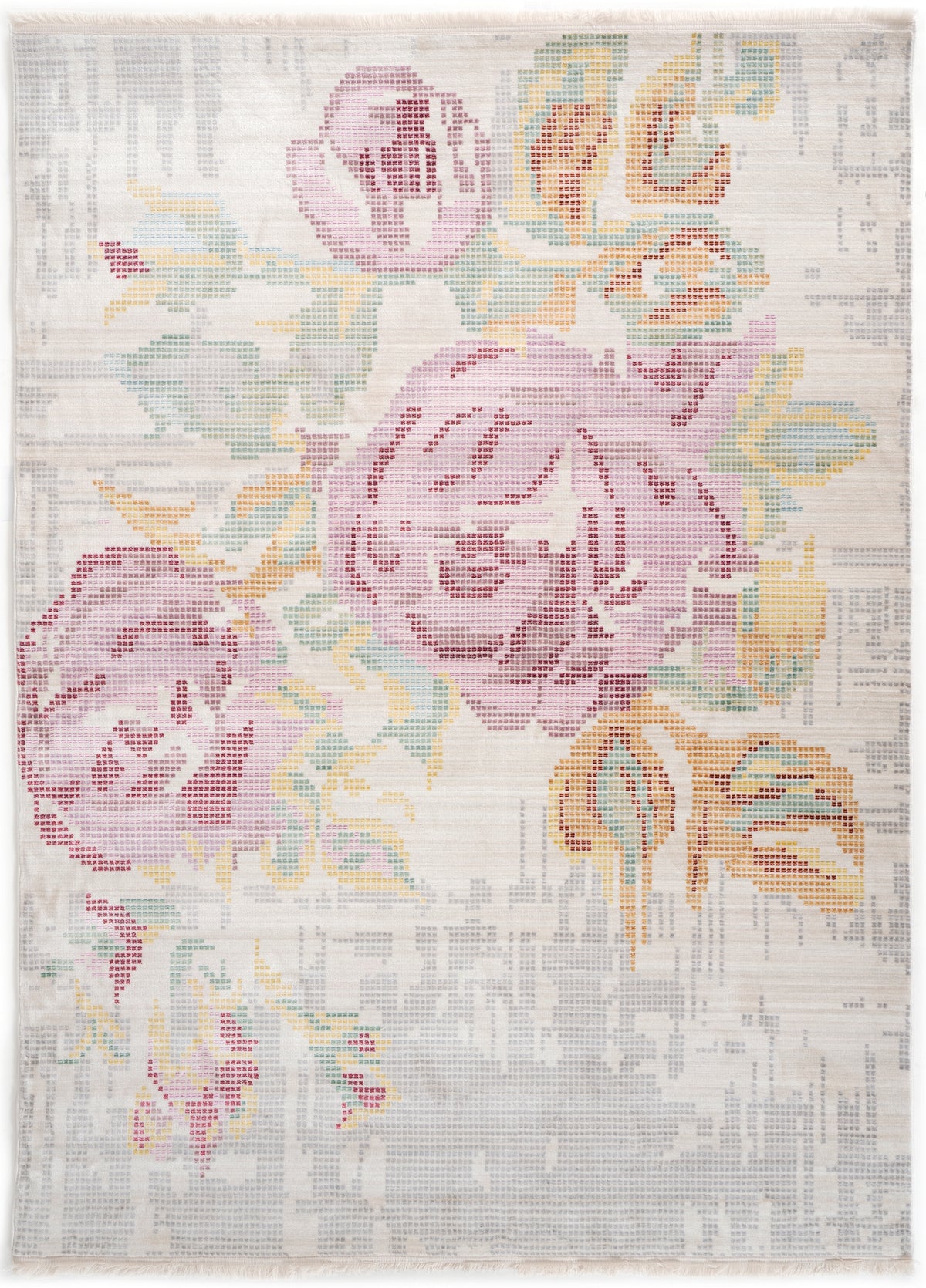 Rechteck Teppich Hadorn Limited Edition in Weiss von Hadorn™ - Lifestyle Image