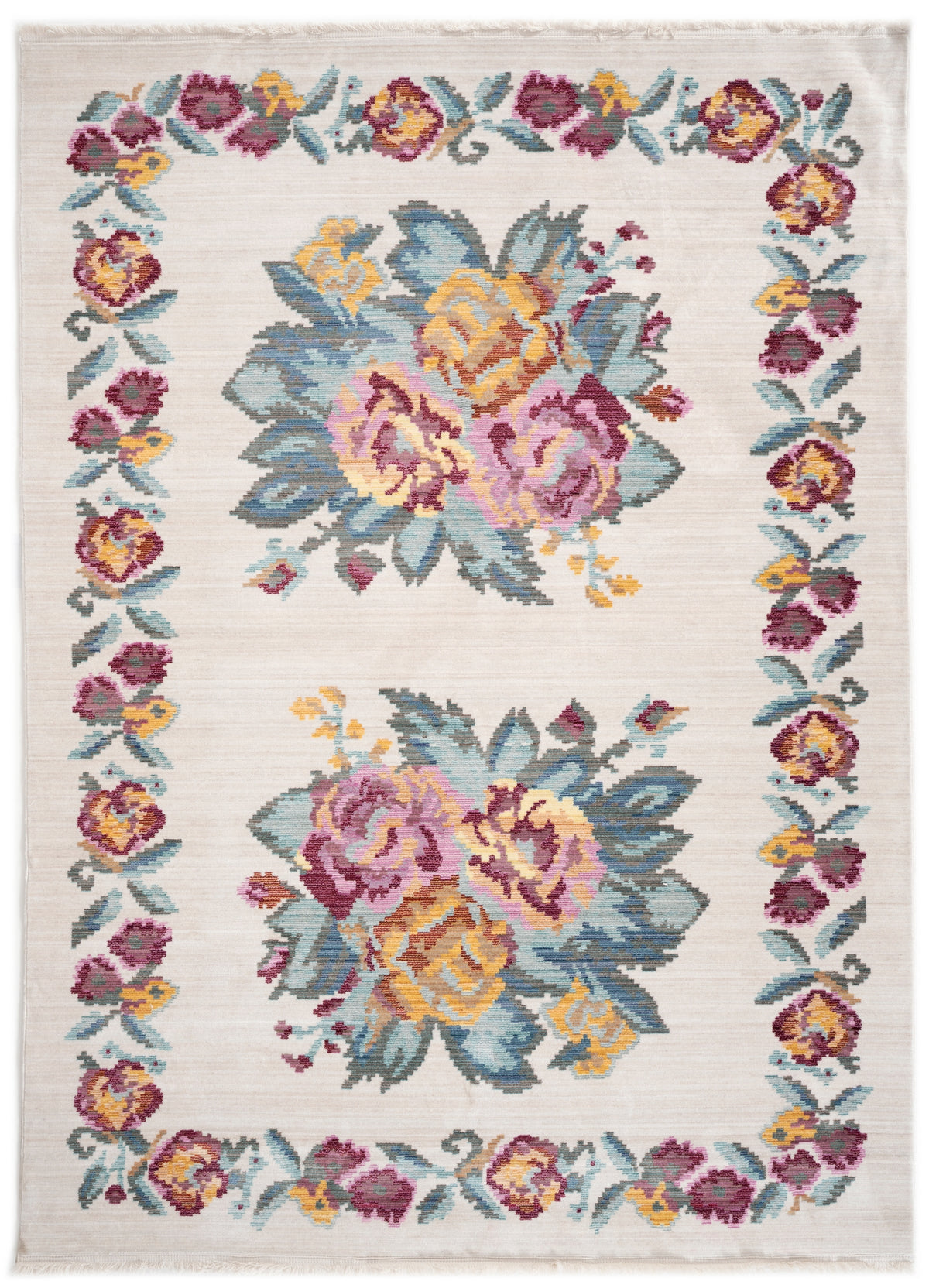 Rechteck Teppich Hadorn Limited Edition in Weiss von Hadorn™ - Lifestyle Image