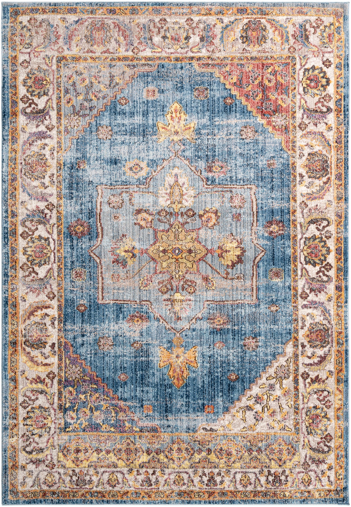 Rechteck Teppich Hadorn Limited Edition in Blau von Hadorn™ - Lifestyle Image