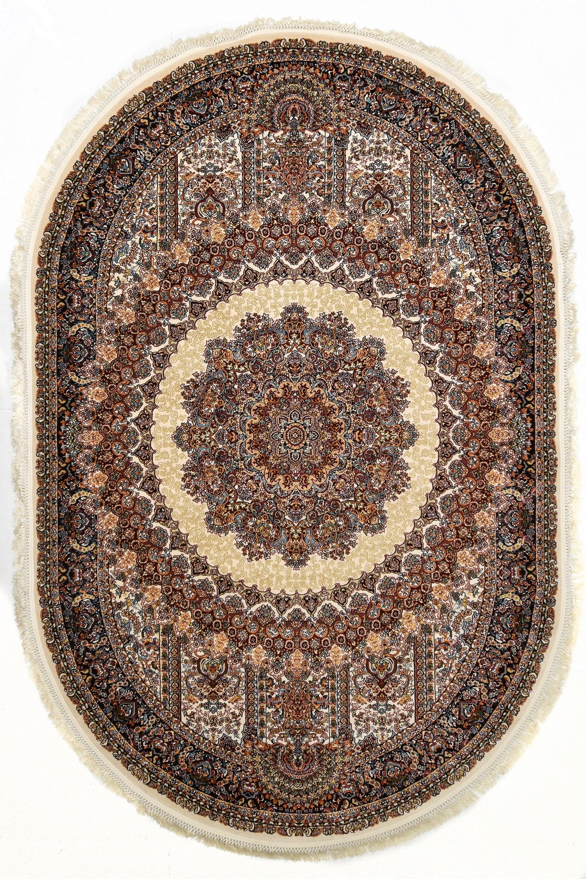 Oval Teppich Hadorn Limited Edition in Creme von Hadorn™ - Lifestyle Image