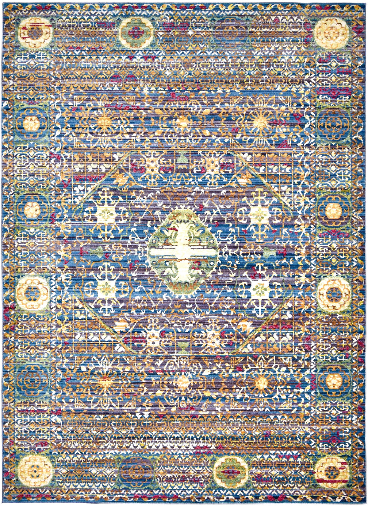 Rechteck Teppich Hadorn Limited Edition in Blau von Hadorn™ - Lifestyle Image