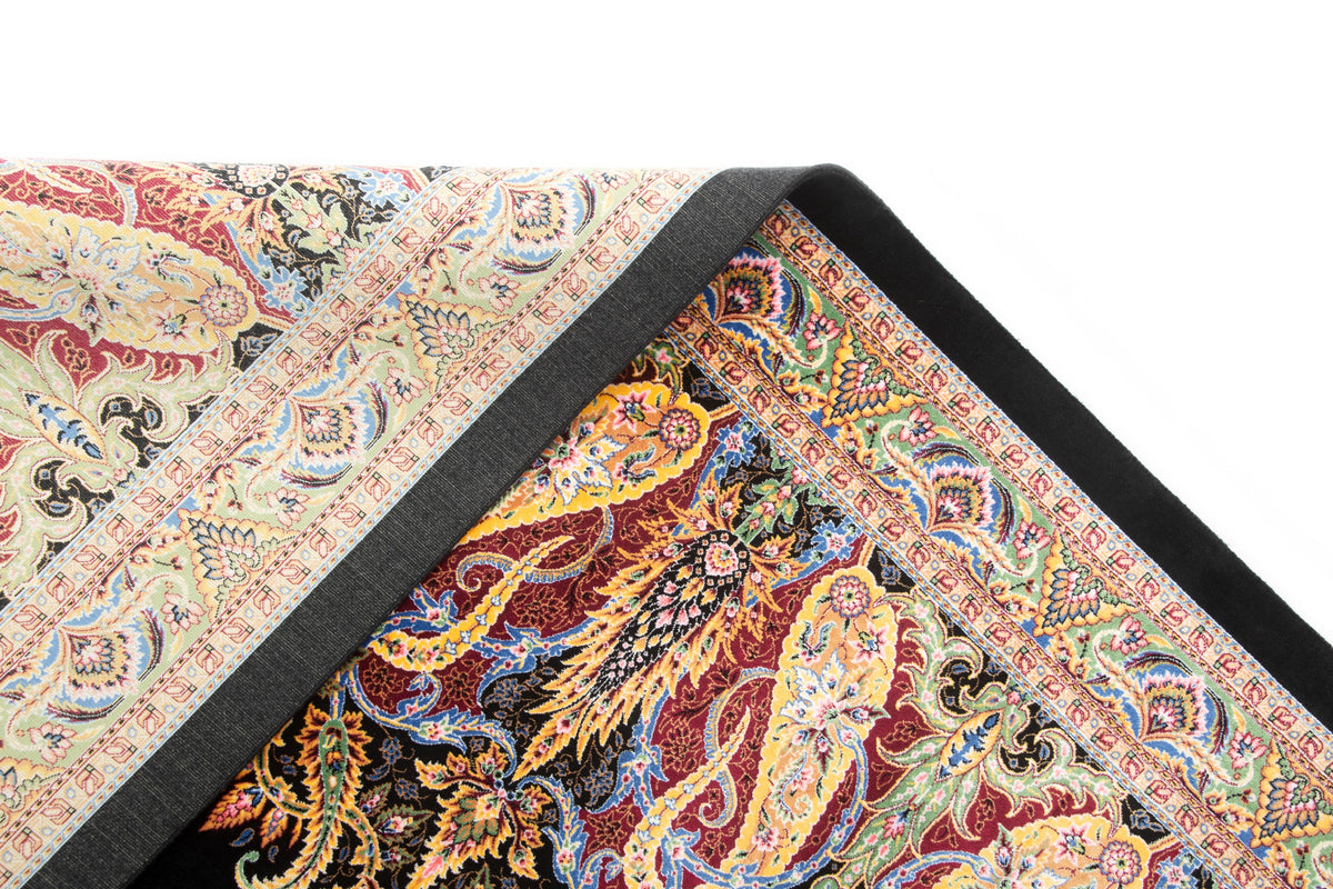Rechteck Teppich Ghom Design in Schwarz von Hadorn™ - Lifestyle Image